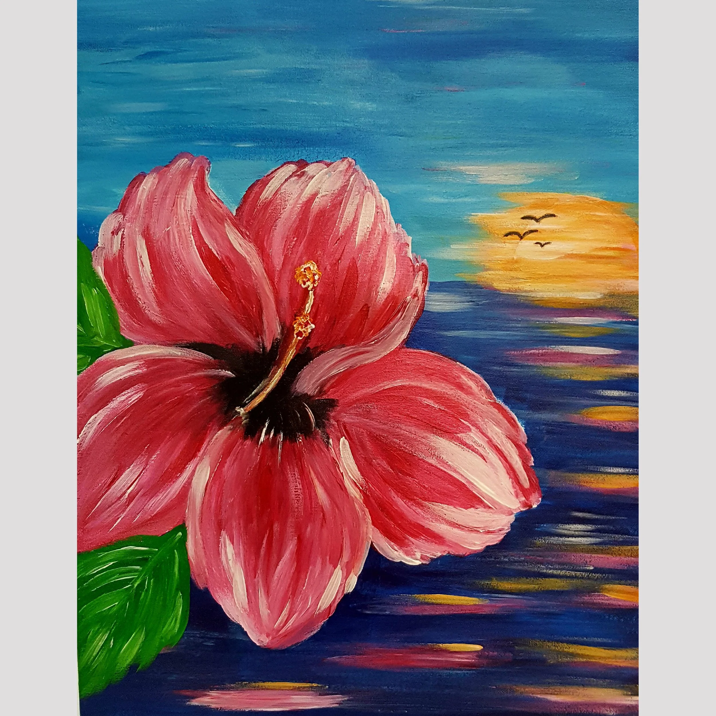 Hibiscus Paint-Night Event- Loxahatchee Studio