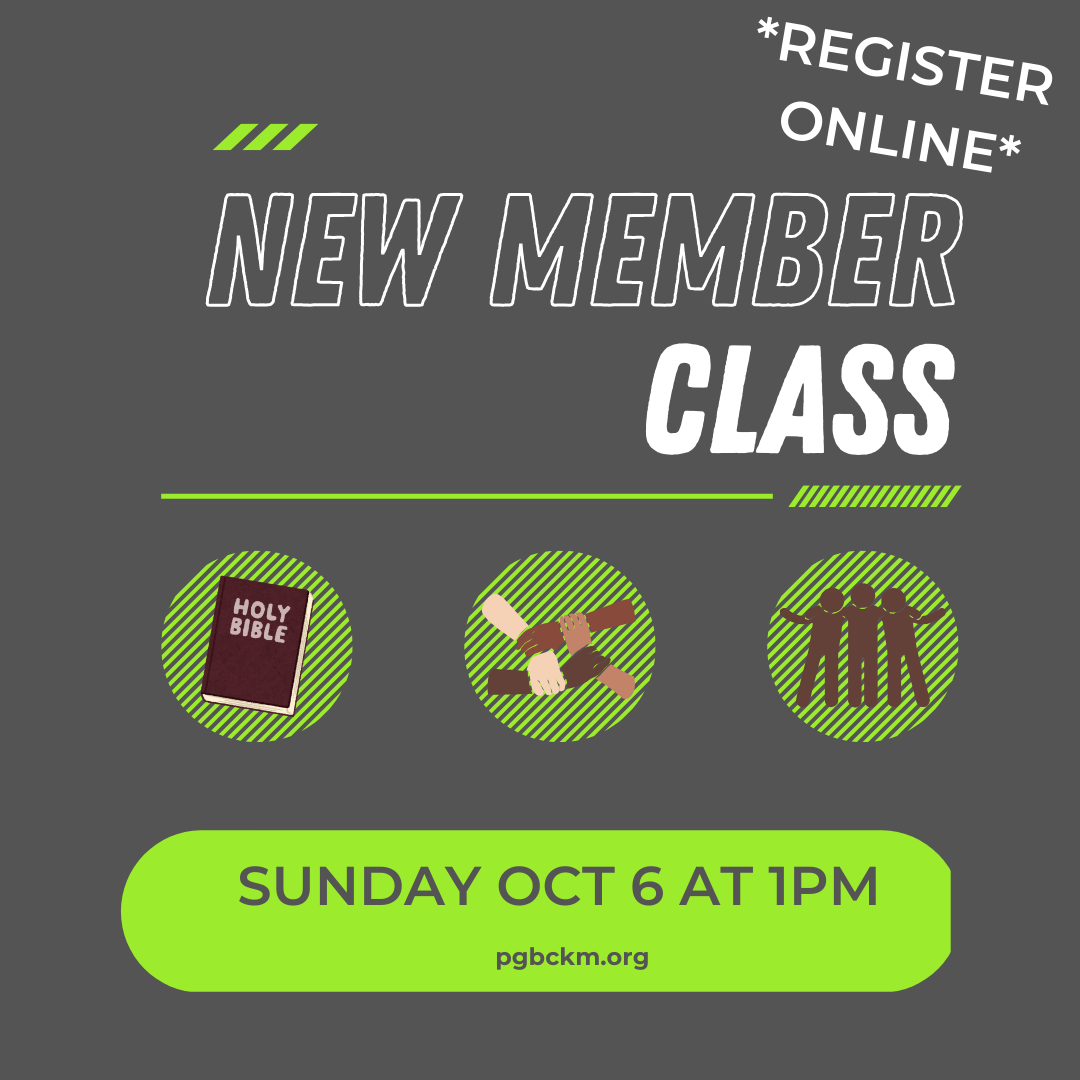 New Member Class - 10/6/2024