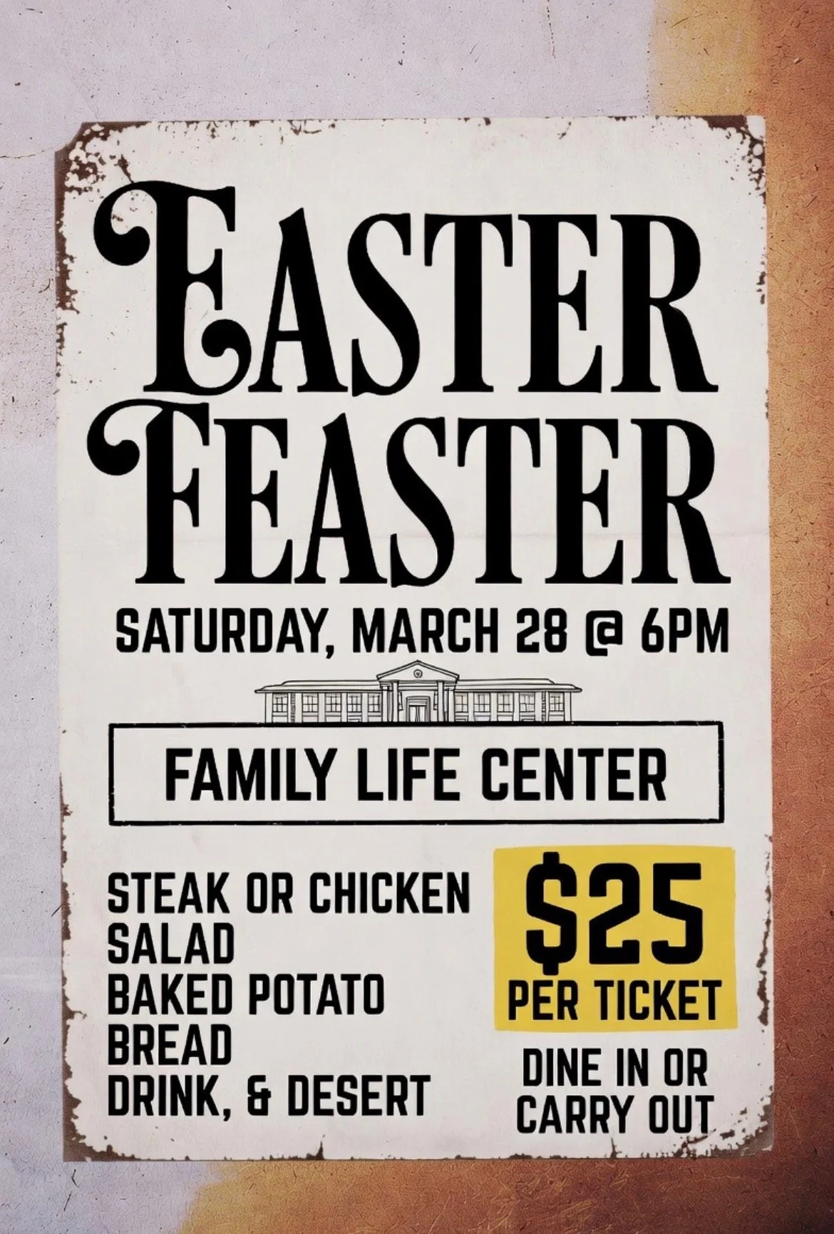 Easter Feaster + Seder Meal - Youth Steak and Chicken Fundraiser
