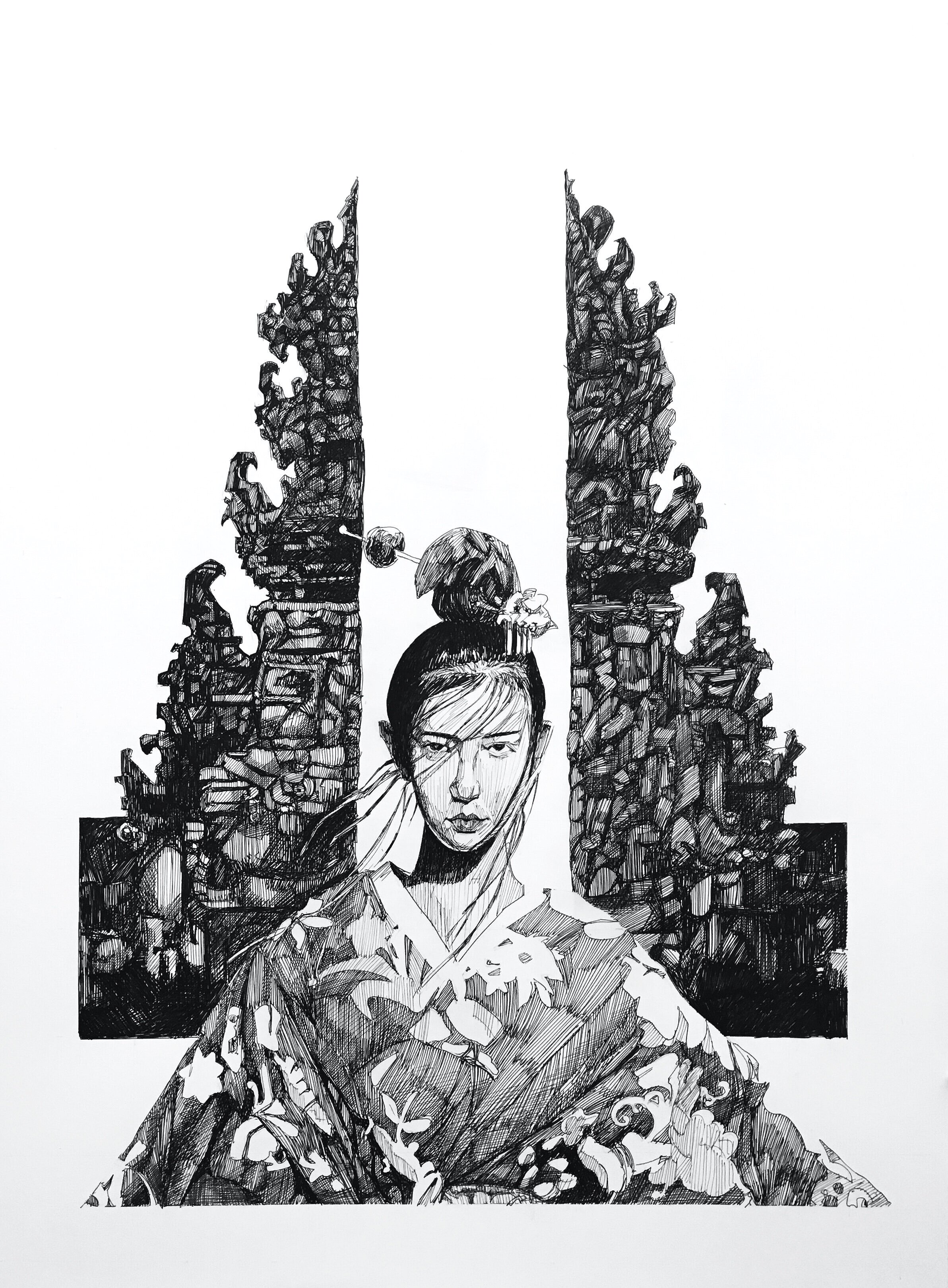 Geisha Among the Ruins