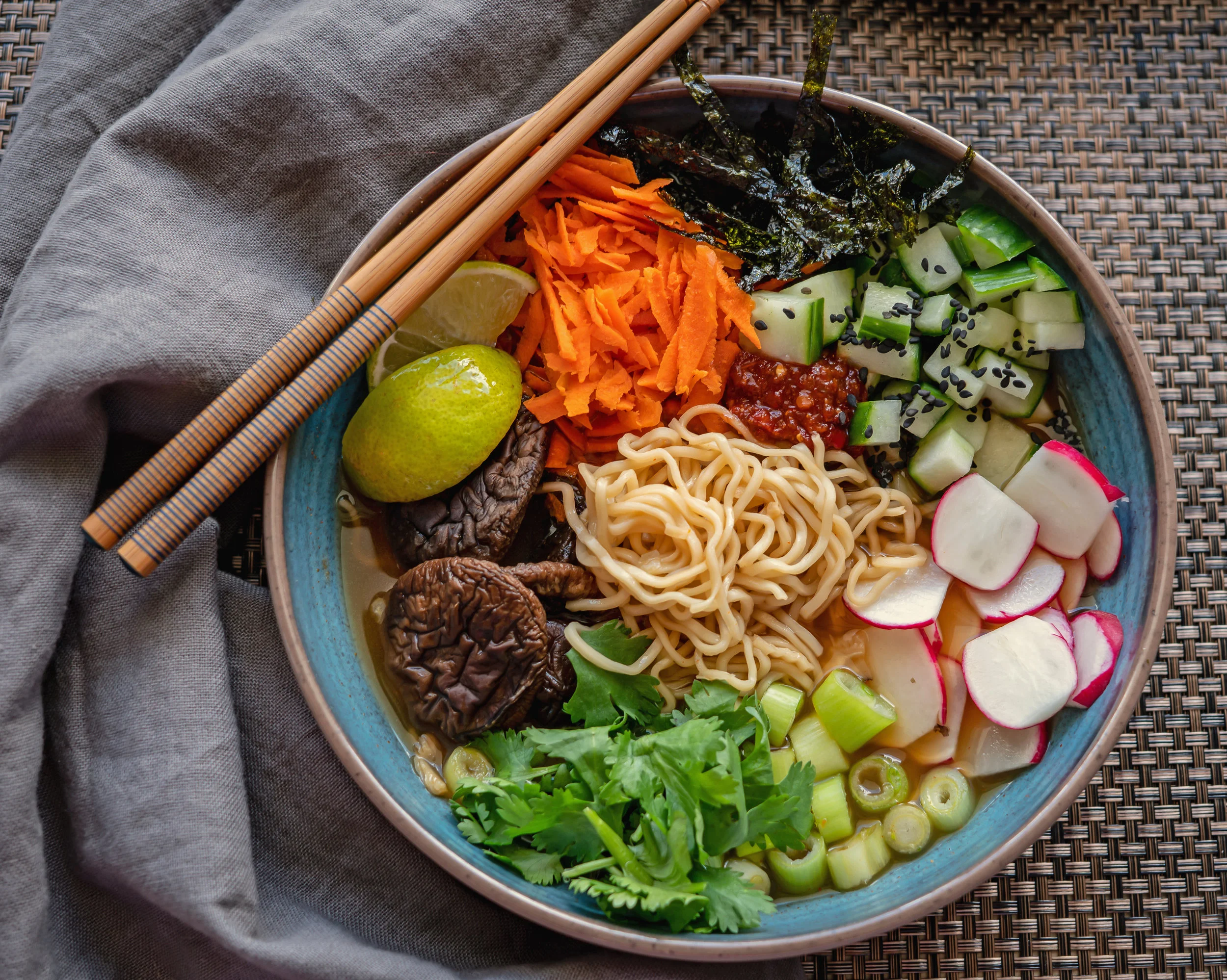 Veggie Ramen Bowl — The Yummy Vegan