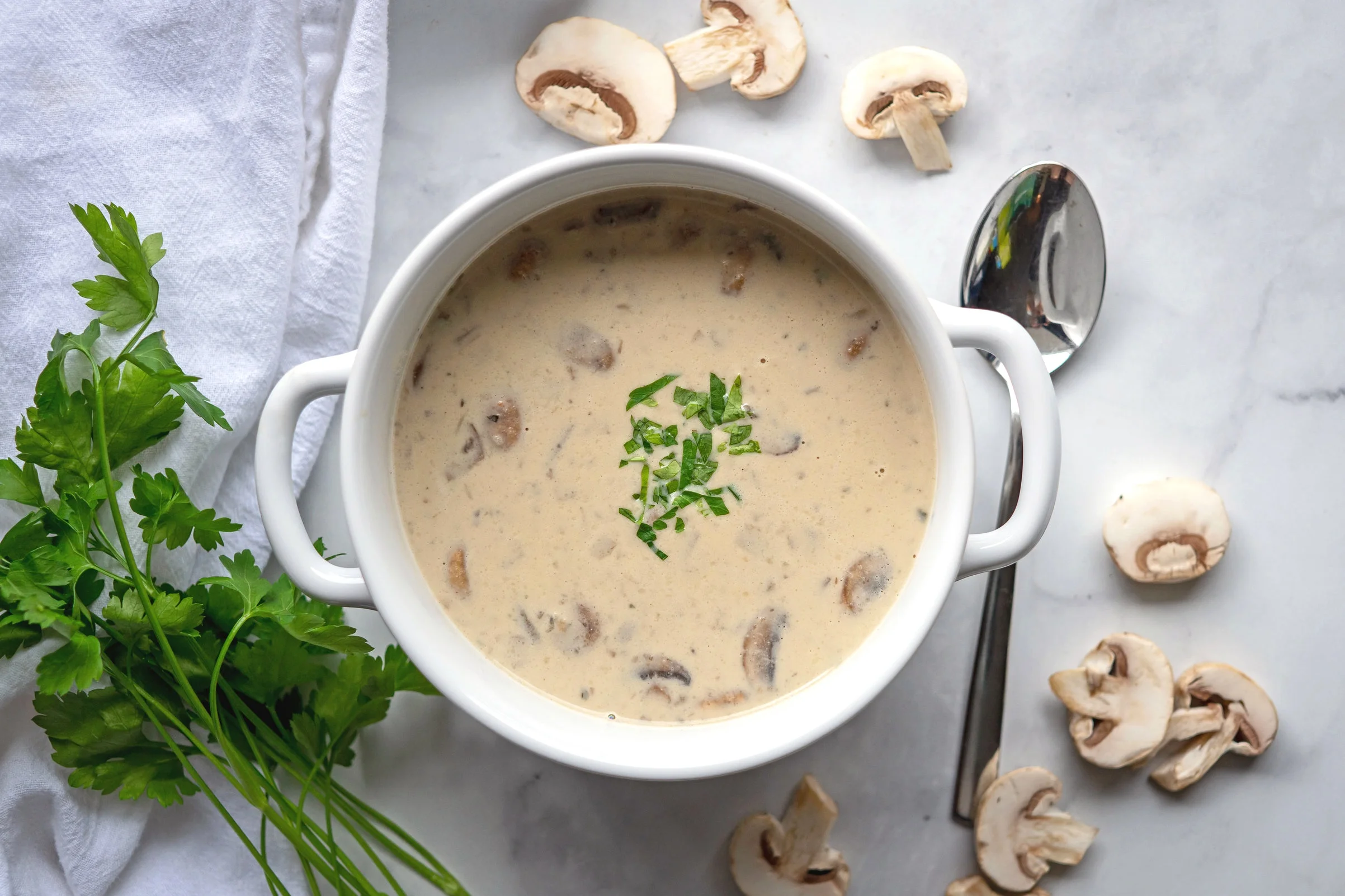 Cream of Shiitake Mushroom Soup — The Yummy Vegan