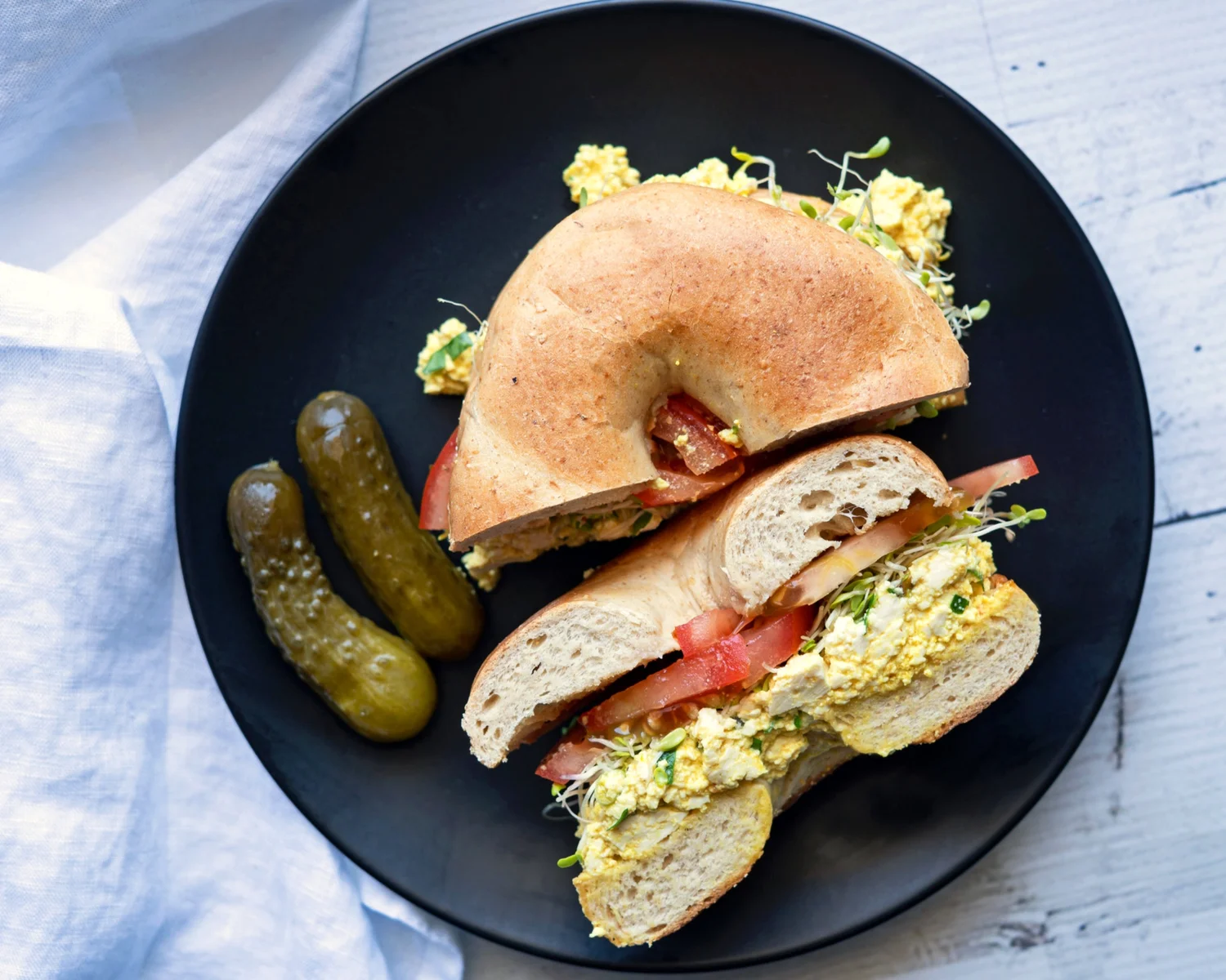 Tofu Eggless Salad — The Yummy Vegan