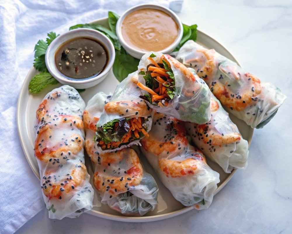 Grilled Shrimp Summer Rolls The Yummy Vegan,Second Year Anniversary Gift Cotton