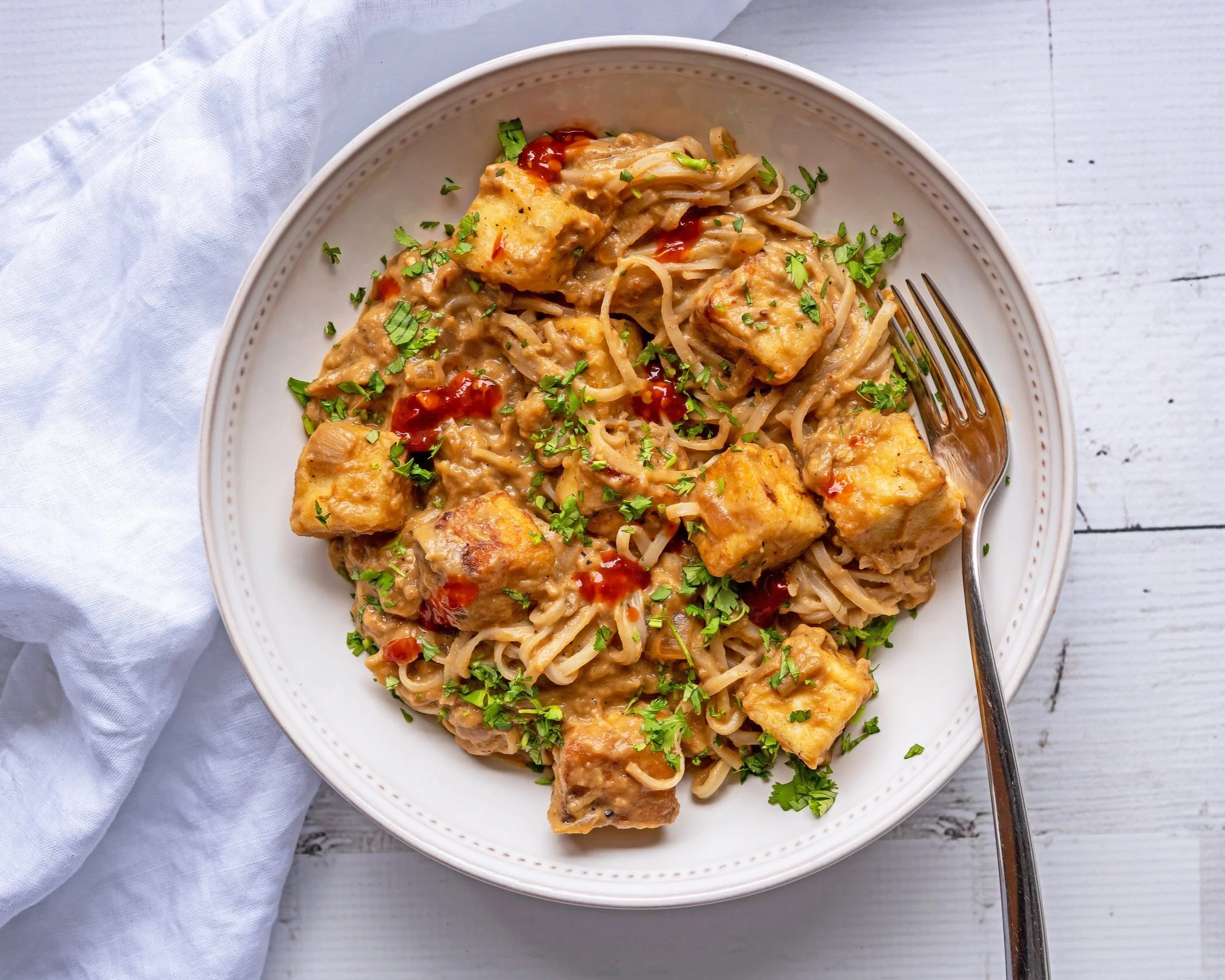 Spicy Peanut Eggplant with Crispy Tofu — The Yummy Vegan