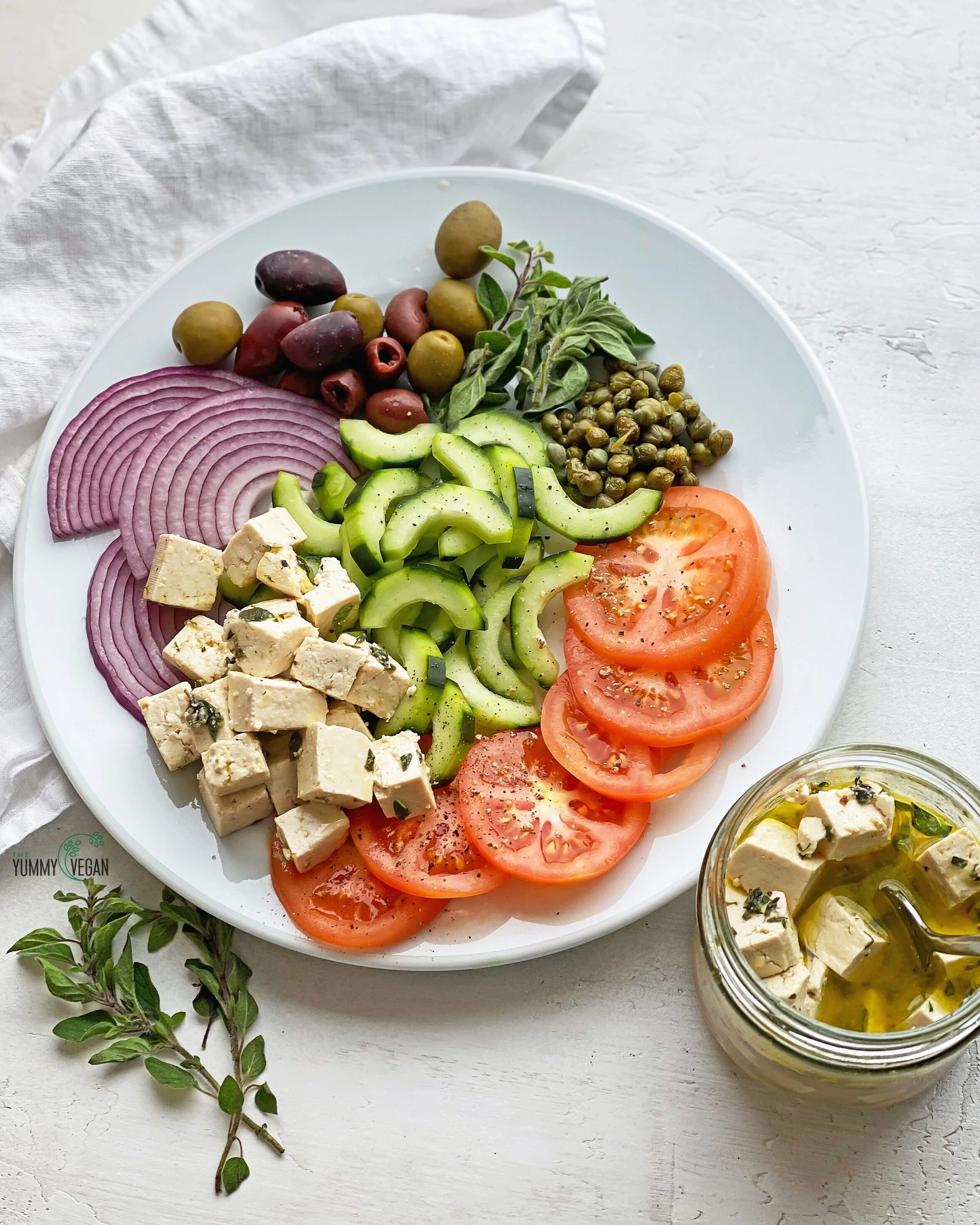 Marinated Tofu Feta — The Yummy Vegan