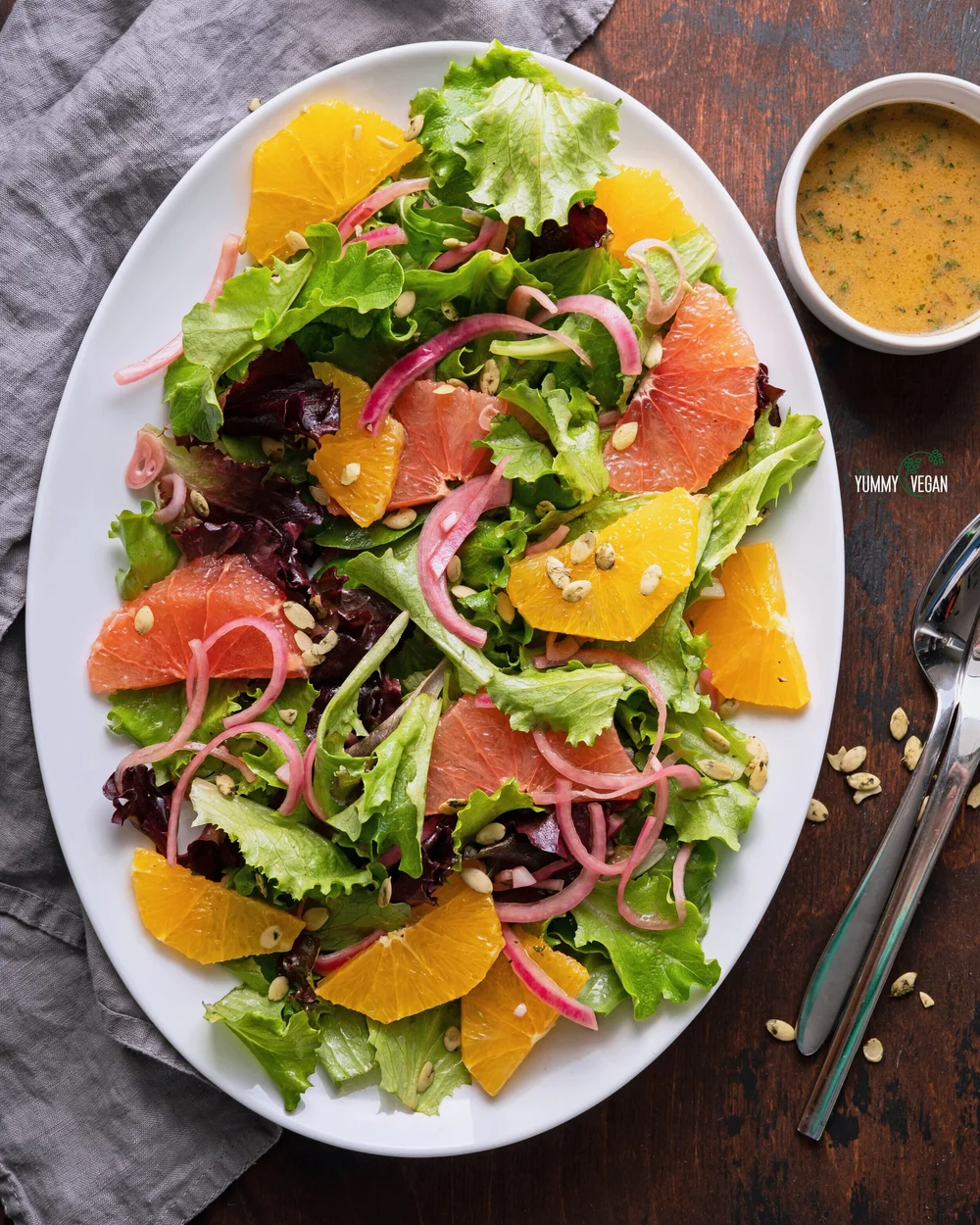 orange salad with balsamic dressing Berry and Orange Spinach Salad with Citrus Balsamic Vinaigrette
