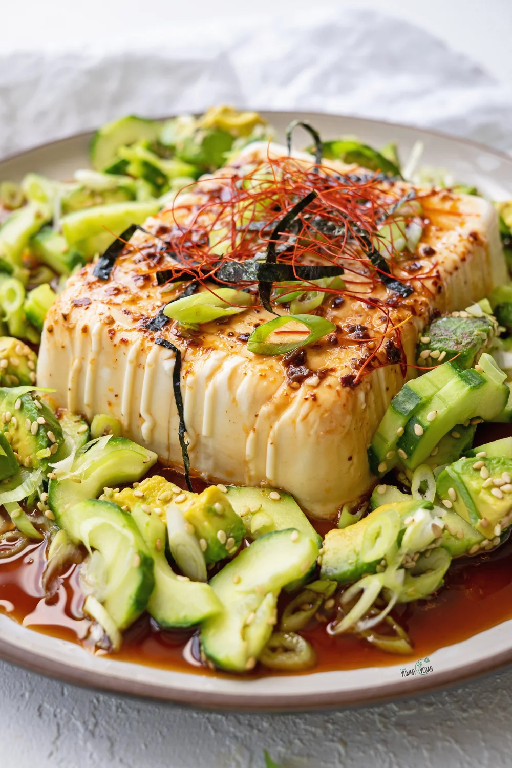 salad dressing made with silken tofu Silken Tofu Salad — The Yummy Vegan