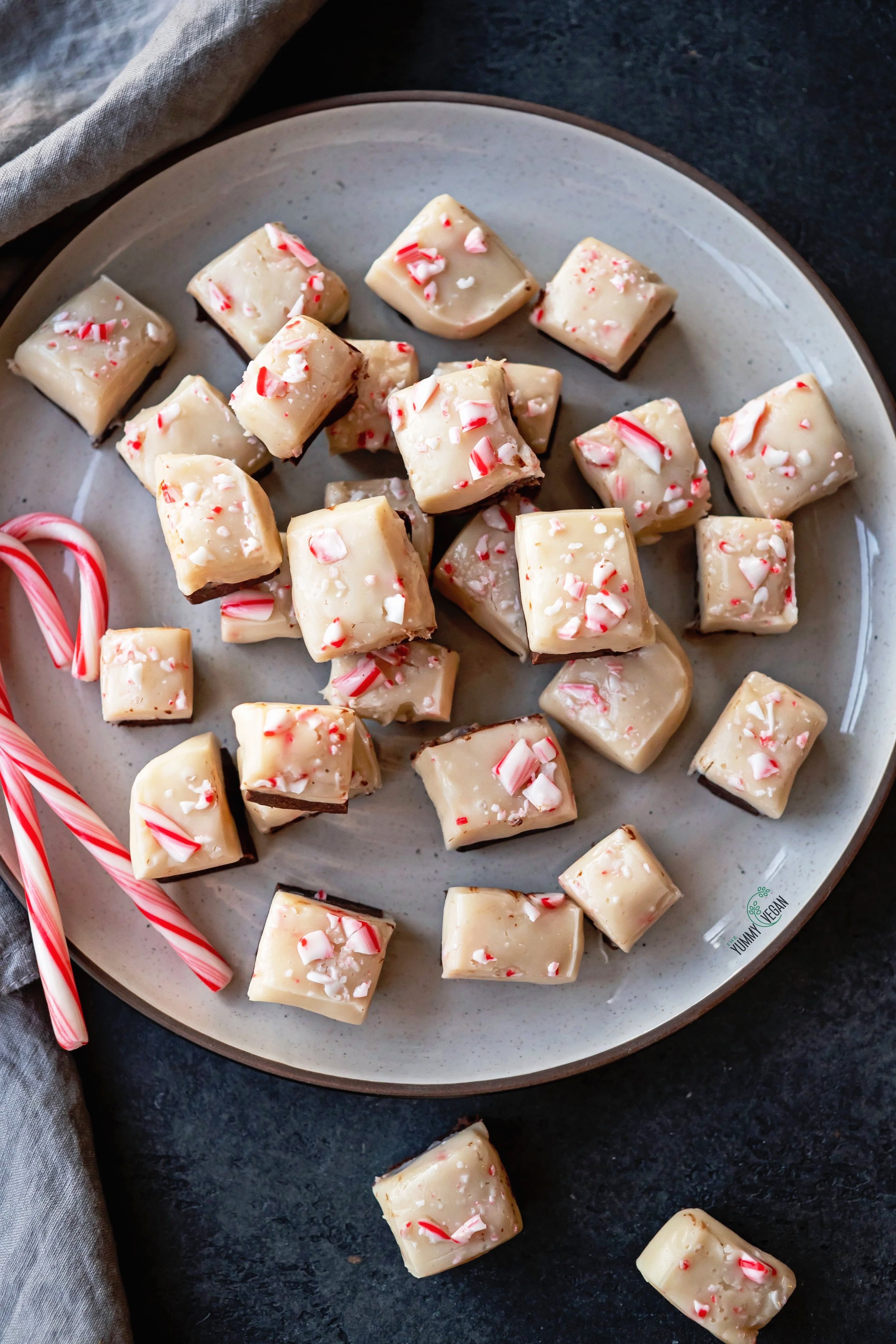 Peppermint Bark Fudge
