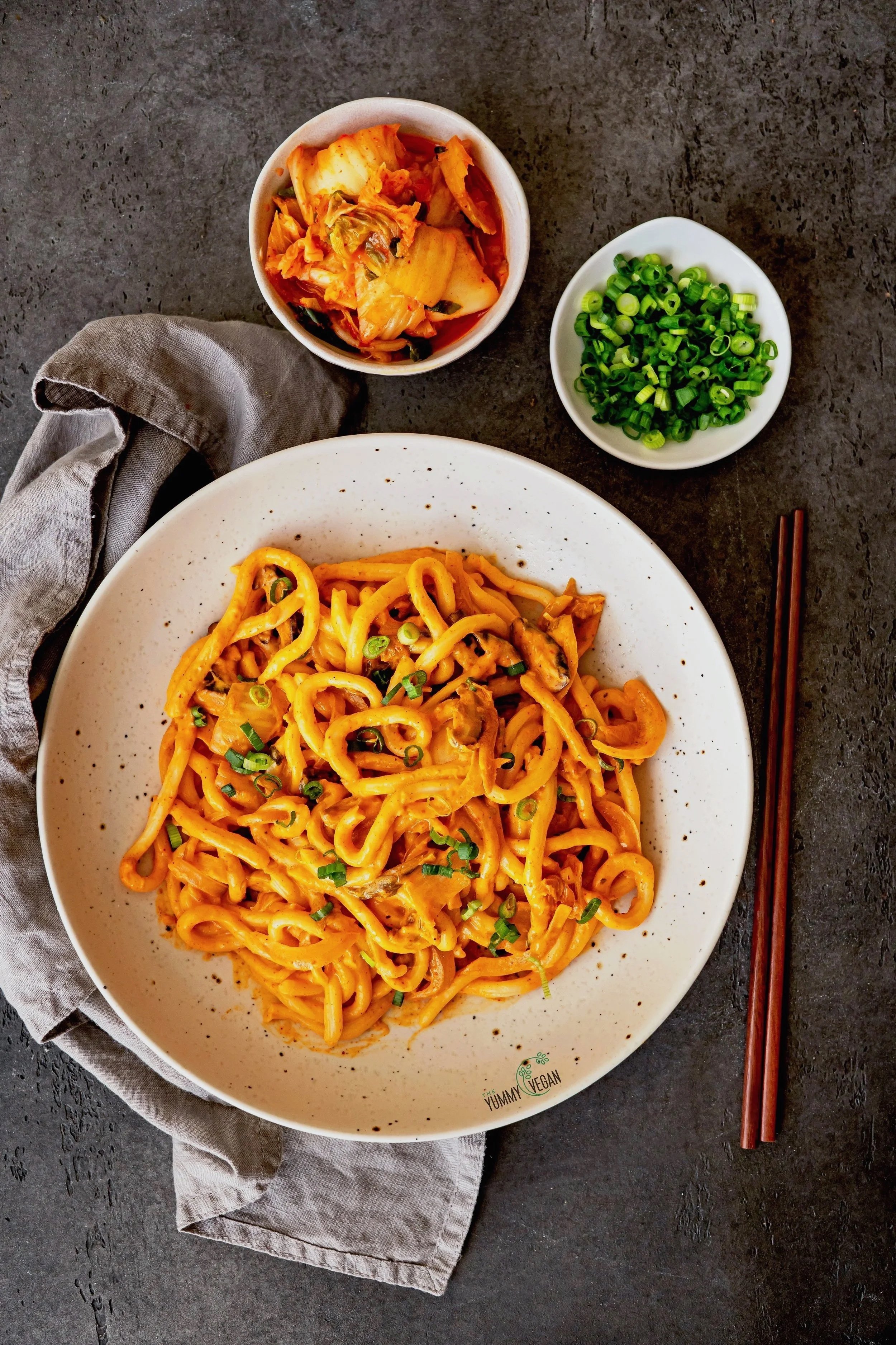 Creamy Kimchi Udon