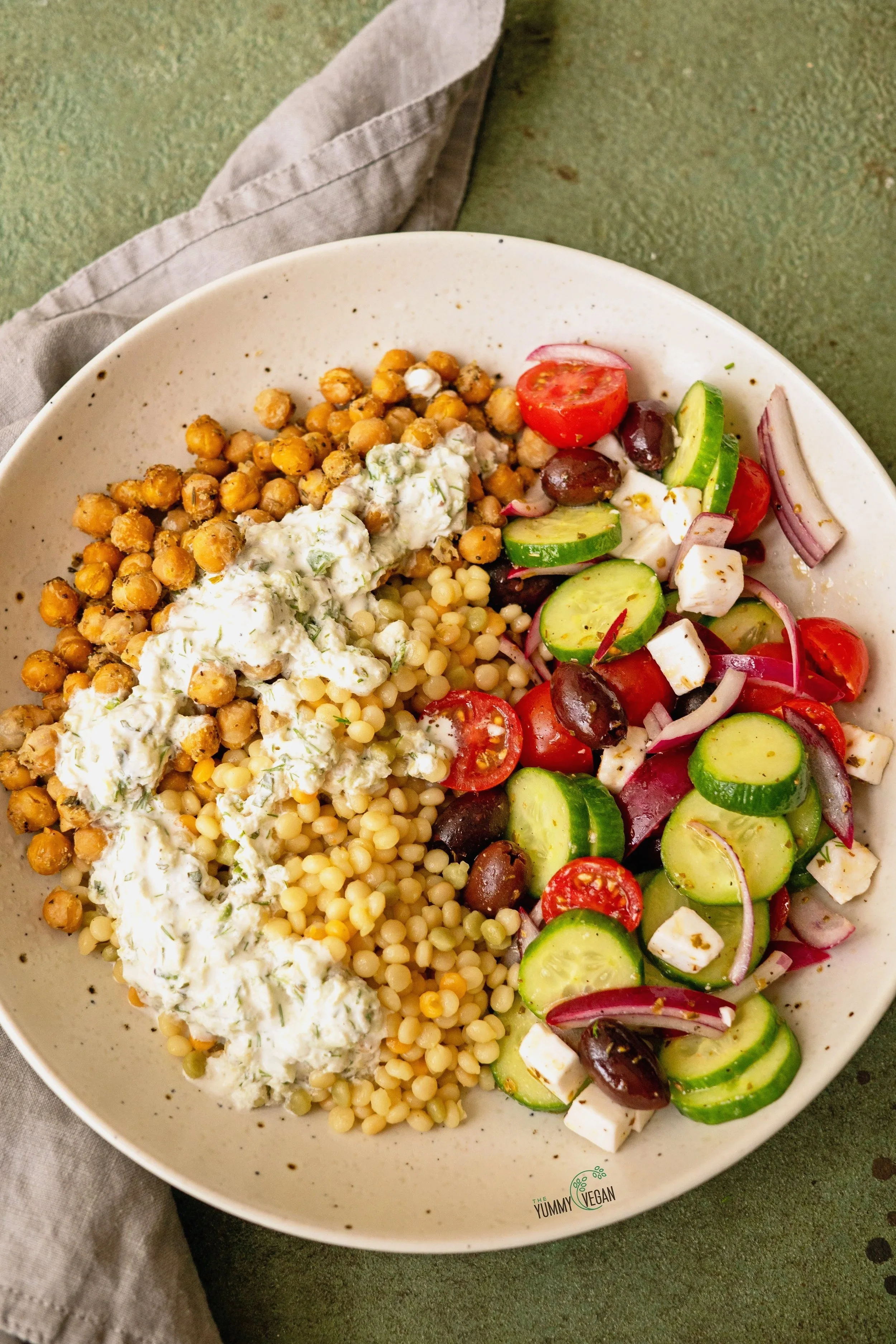 Greek Inspired Chickpea Bowl
