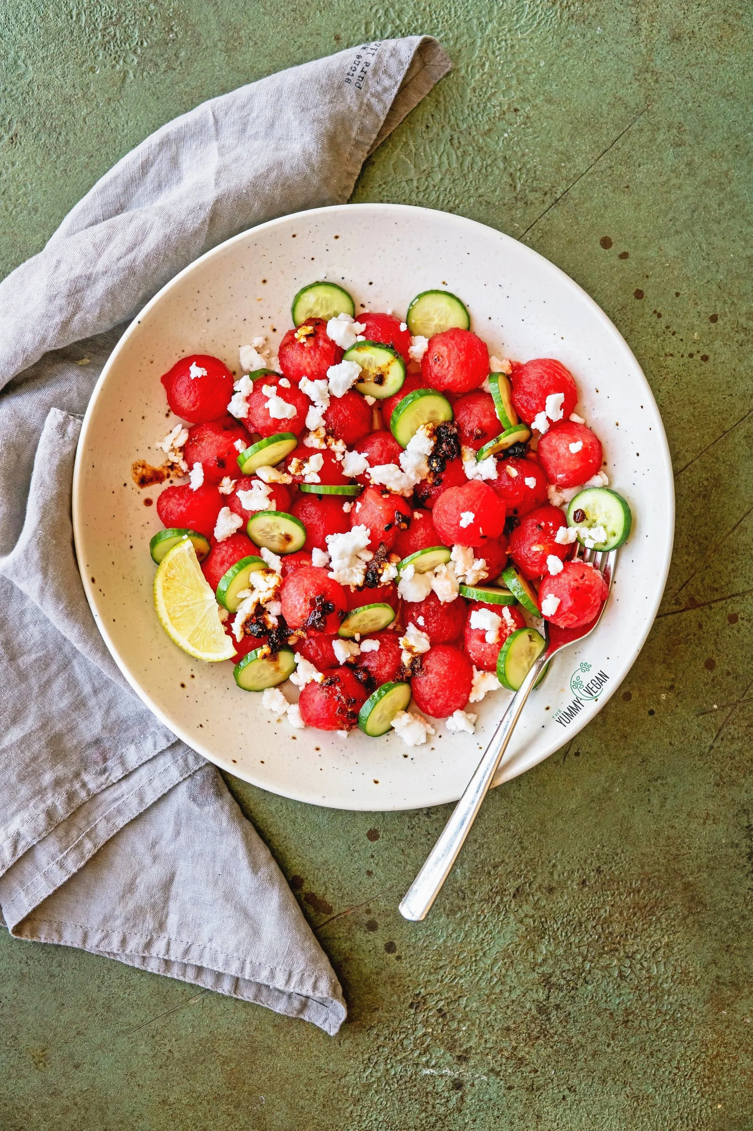 Watermelon Feta &amp; Chili Crisp Salad