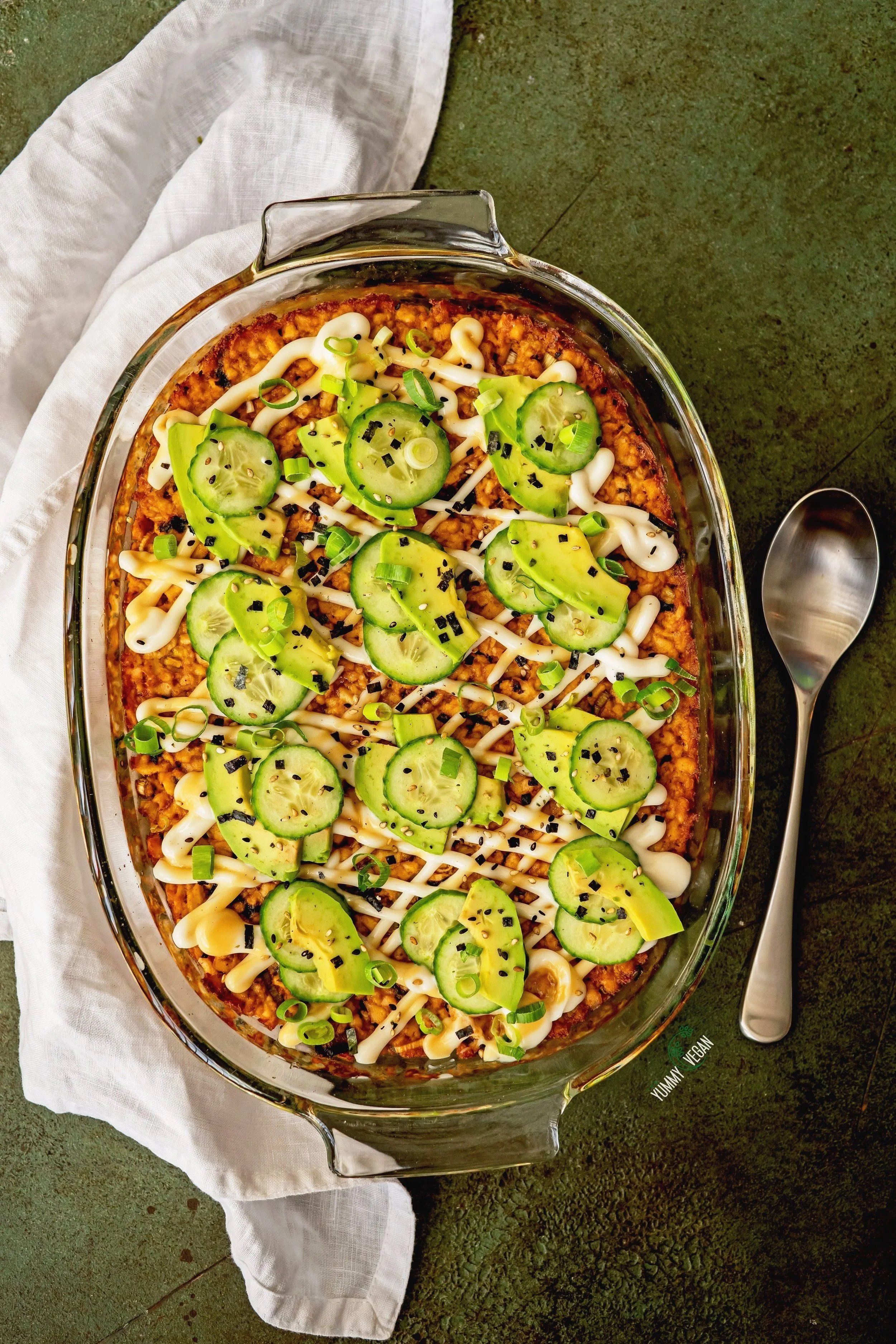 Tofu Sushi Bake