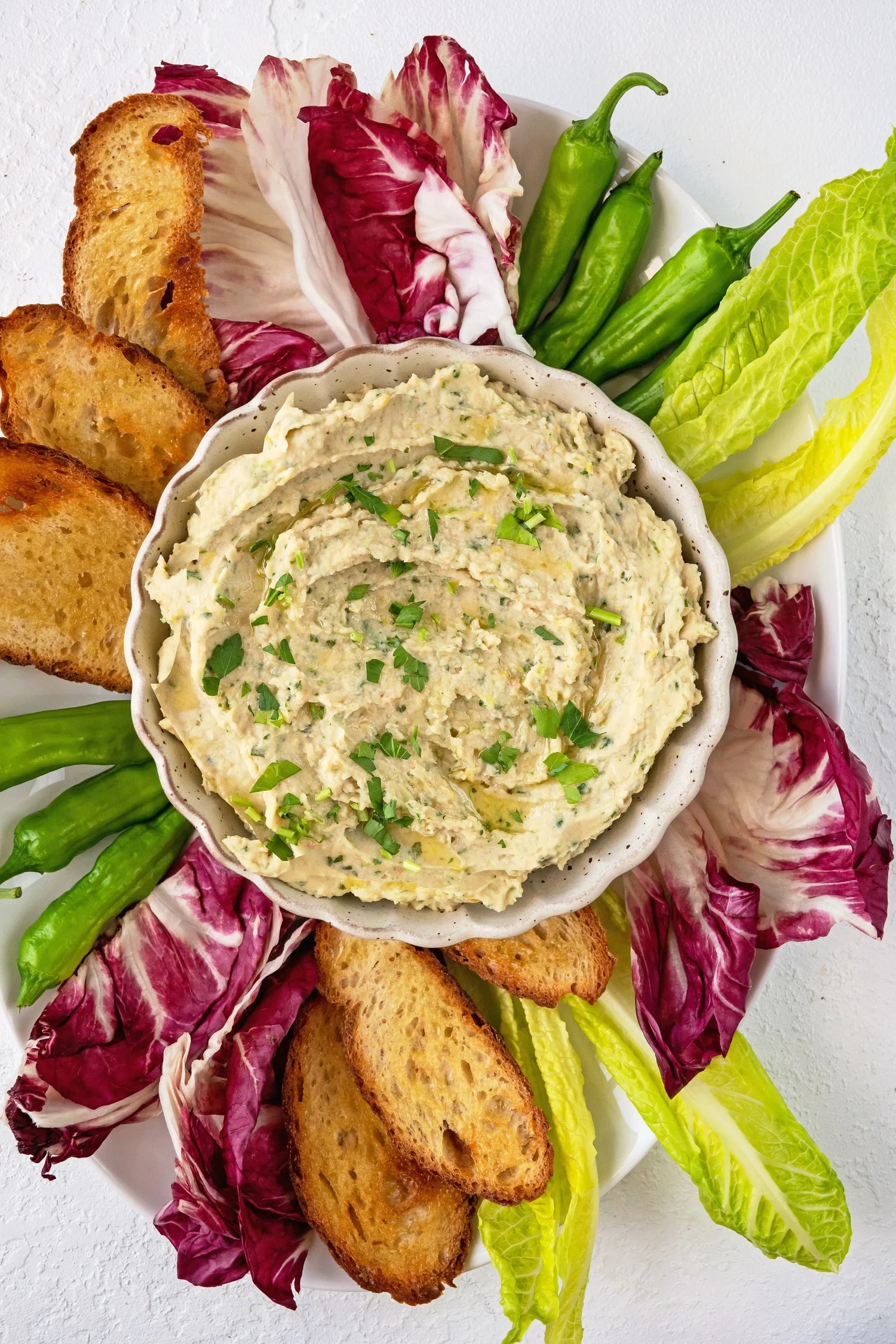 White Bean & Basil Dip — The Yummy Vegan