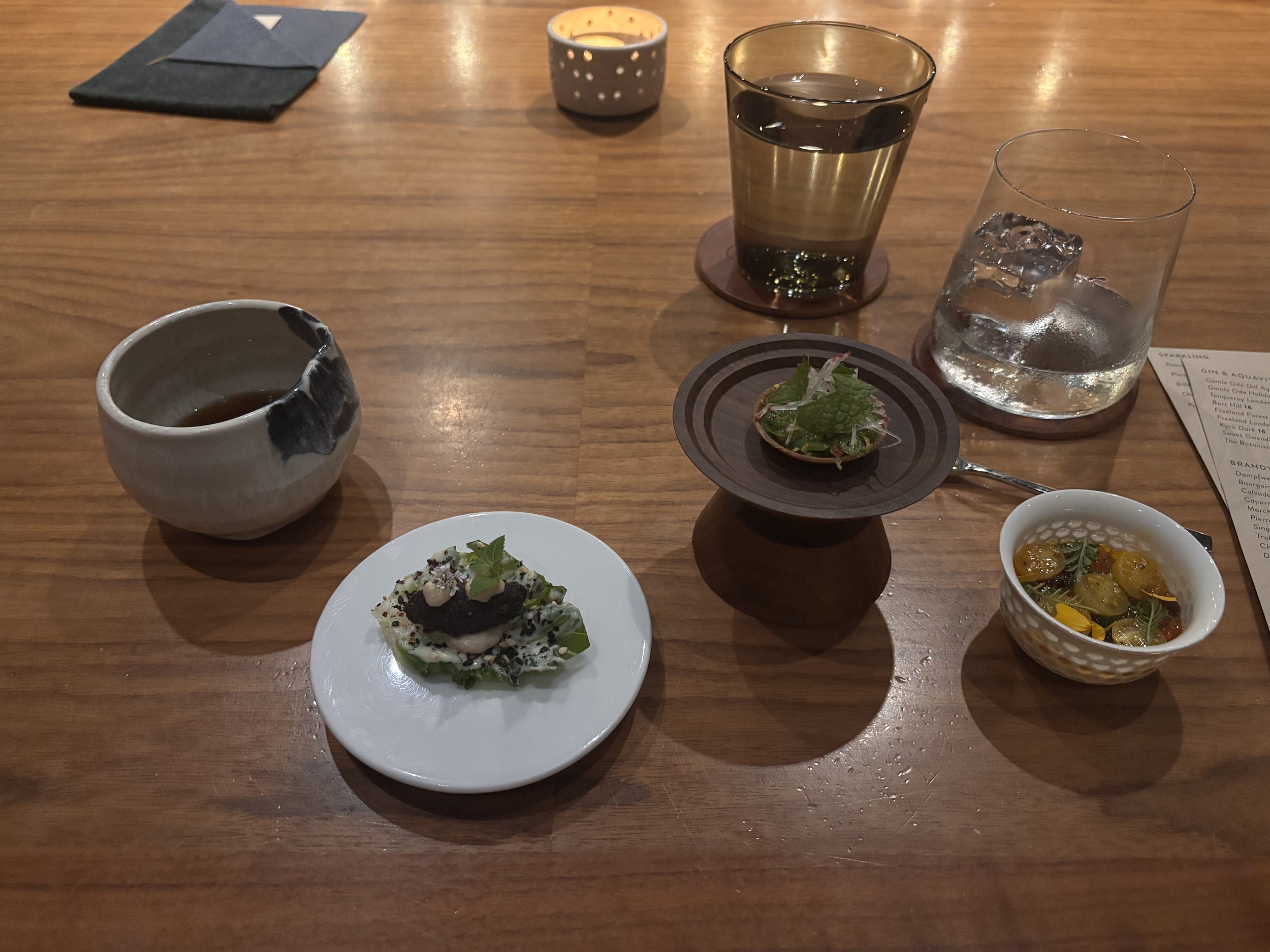 #1 + #2: dashi + amuse bouche