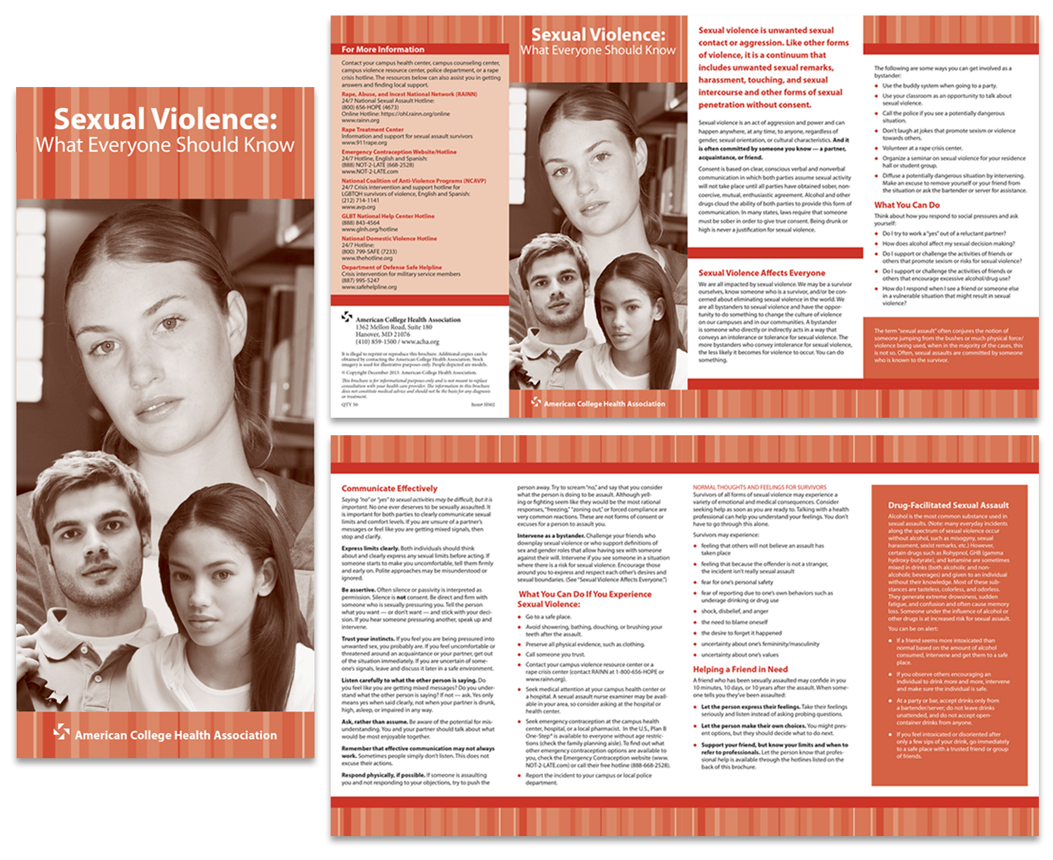  Through advocacy, research, and education, American College Health Association (ACHA) “serves as the voice for student health and wellness.” 