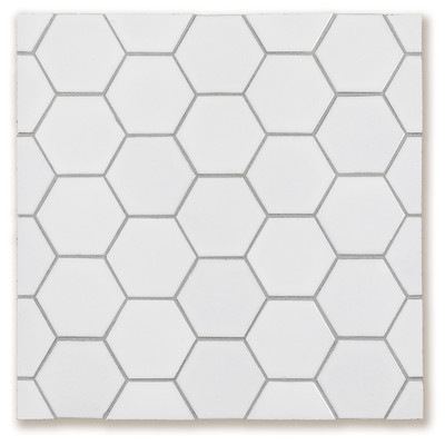 4" HEX - PURE WHITE