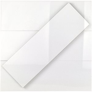 Cristalle White 6" x 18"