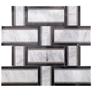 Nero Marquina Interweave Grey