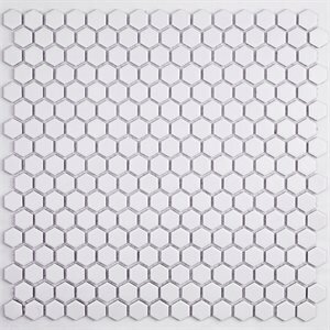 Domvs Surfaces - Ceramic - Basic Hex Mosaic - Solid Matt White.jpg