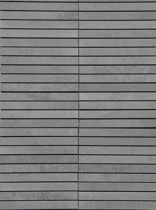 Dark Grey Basalt 0.5" x 6" Mosaic 