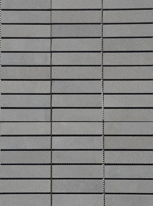 Dark Grey Basalt 1.25" x 4" Mosaic