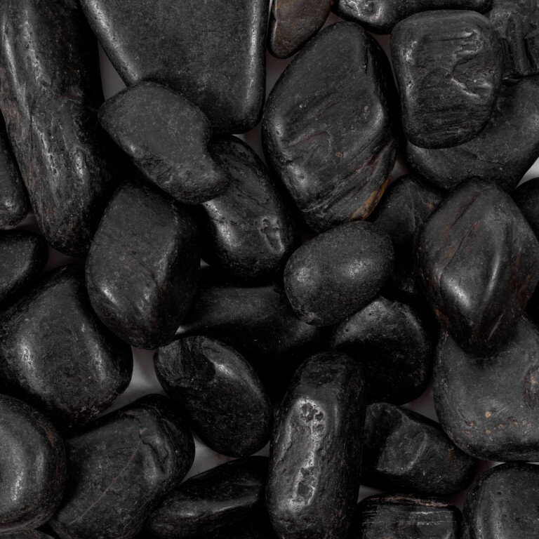 Black Polished Pebbles