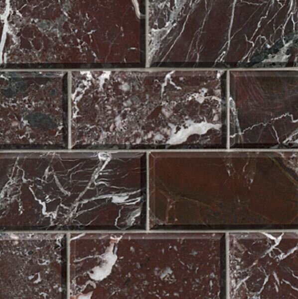 Rosso Levanto Beveled Tile