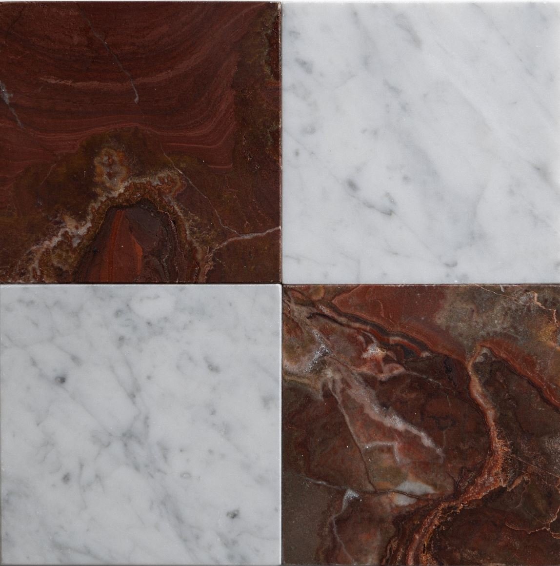 Checkered Rosso Onyx, Carrara Marble Marble Soho Collection by RYAN SAGHIAN x DOMVS SURFACES.JPG