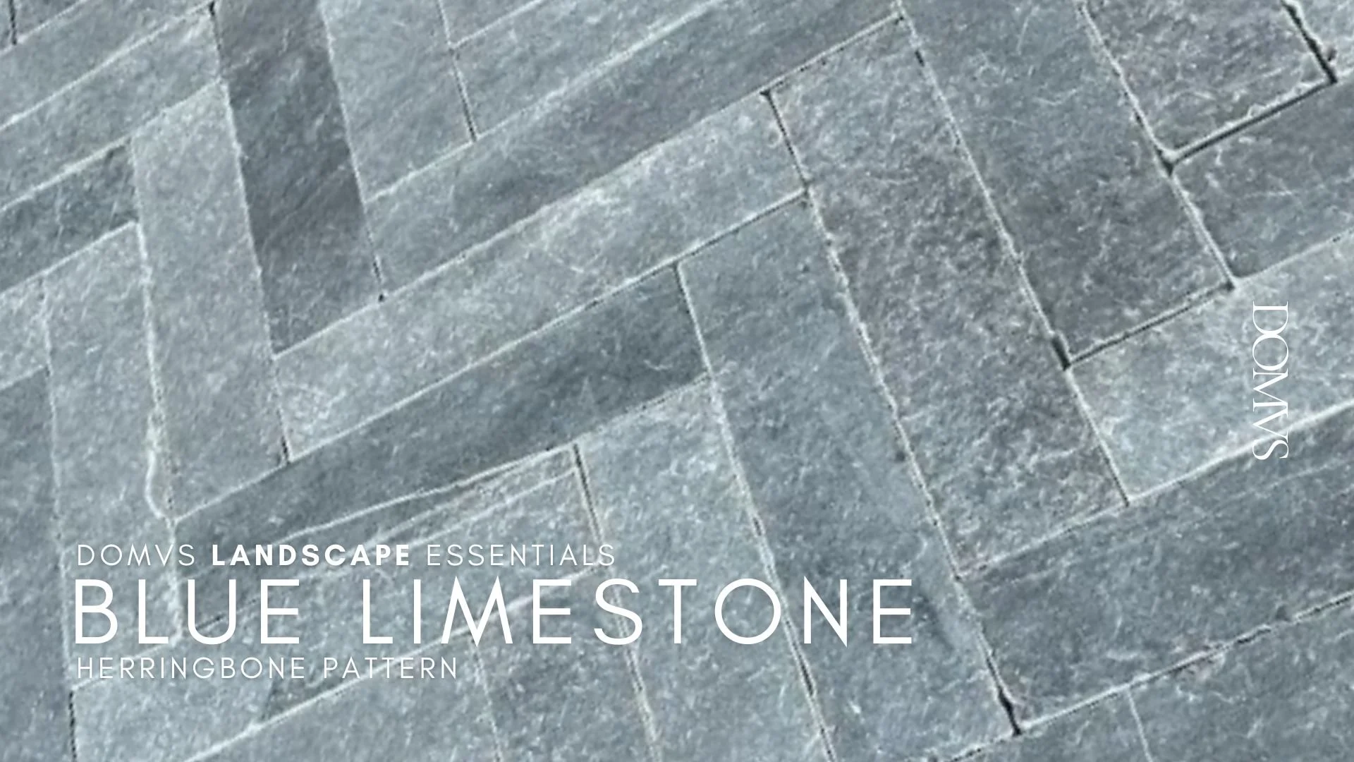 Blue Limestone Herringbone Tile - Indoor and Outdoor- In Stock Now. We Ship Nationwide!