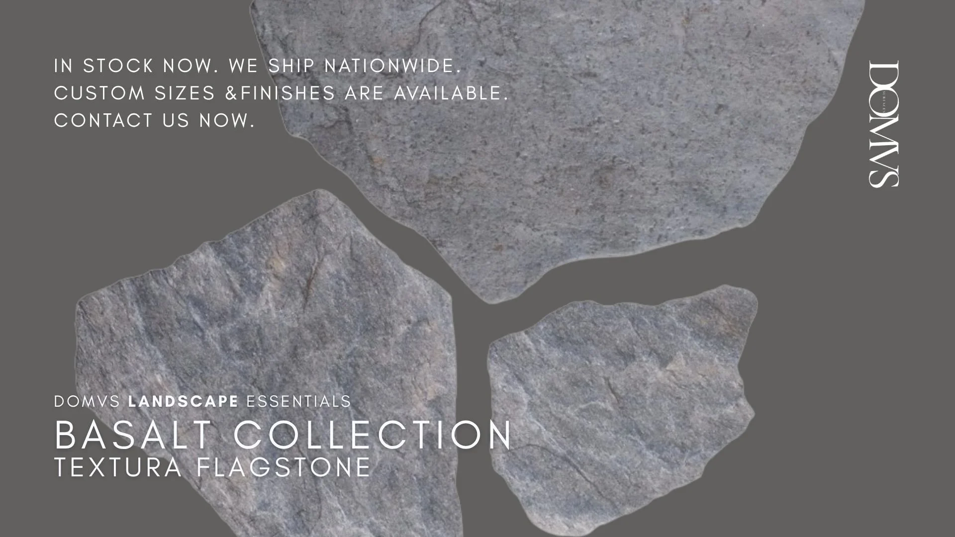 Basalt Flagstone Tech Porcelain For Landscape Architects | In Stock Now. We Ship Nationwide!