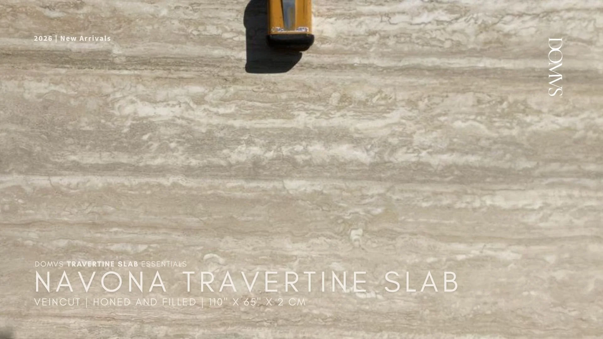 Navona Travertine Slab Vein cut Honed Filled for Landscape Projects. In Stock Now. We Ship Nationwide!