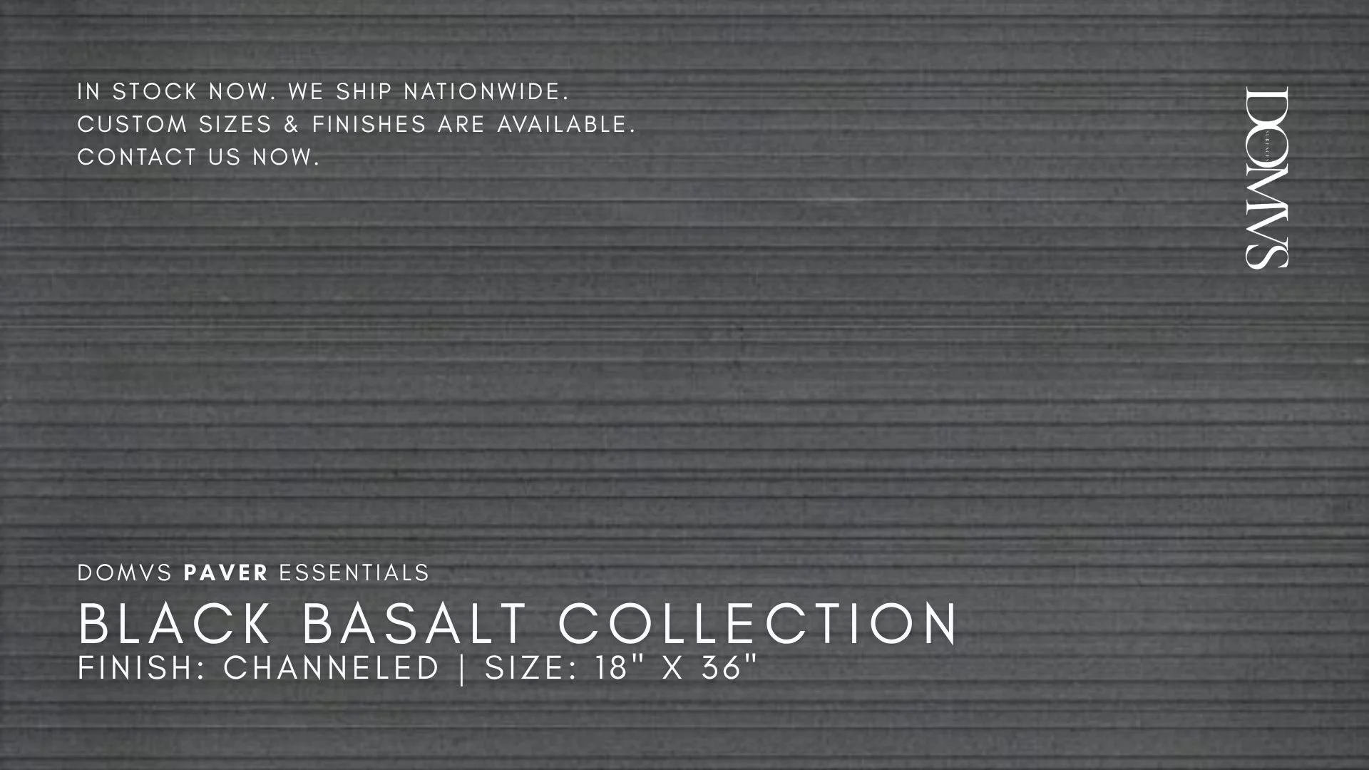 Basalt Channeled Tile 18" x 36" | In Stock Now. We Ship Nationwide!