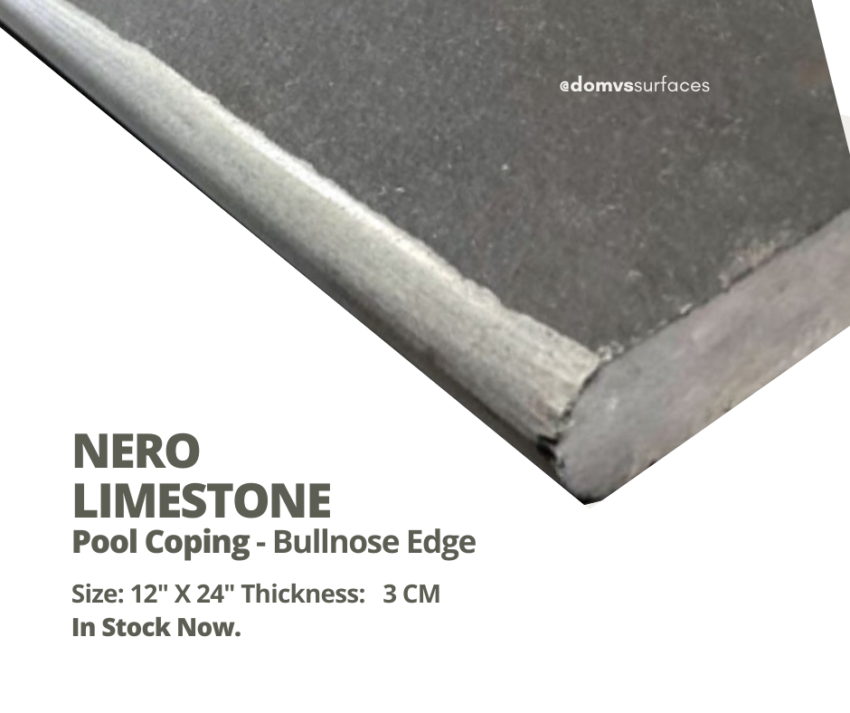 Pool Coping Natural Stone and Porcelain In Stock Now! — DOMVS Surfaces
