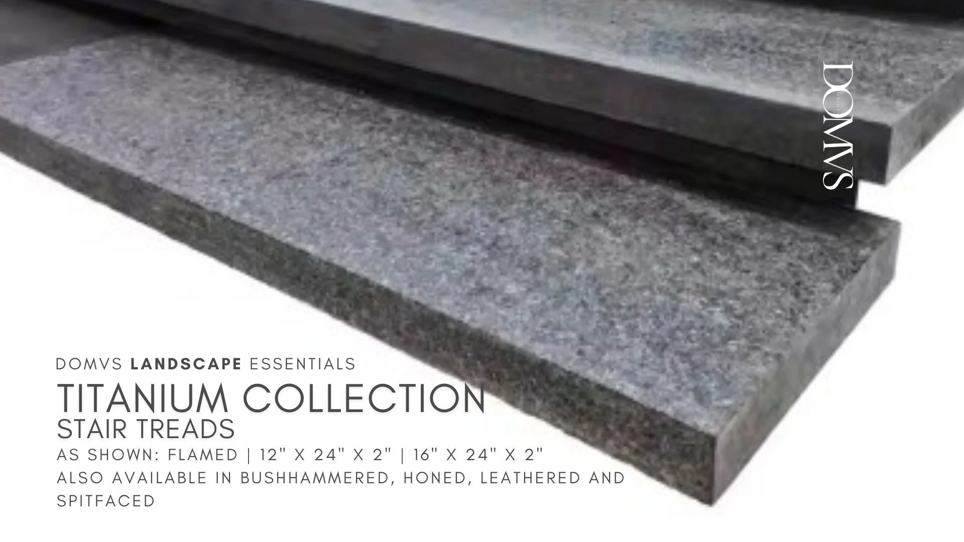 Titanium Stair Tread 12" x 24" x 2" or 16" x 24" x 2". We Ship Nationwide!