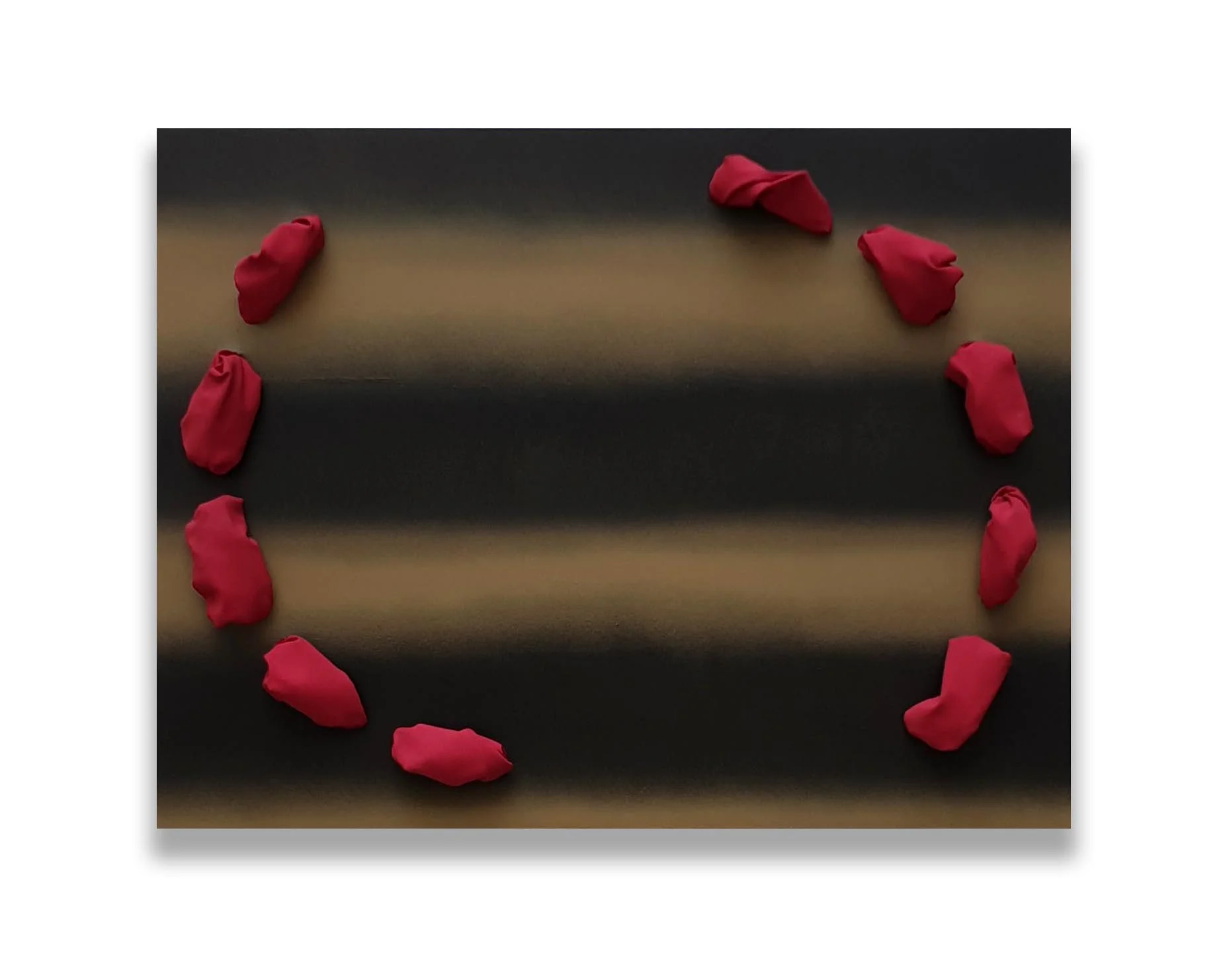 La Sera - 2019 Pigmento acrilico e bomboletta spray su tela tesa su tavola 60,3 x 79,2 x 13,2 cm (AxLxP)