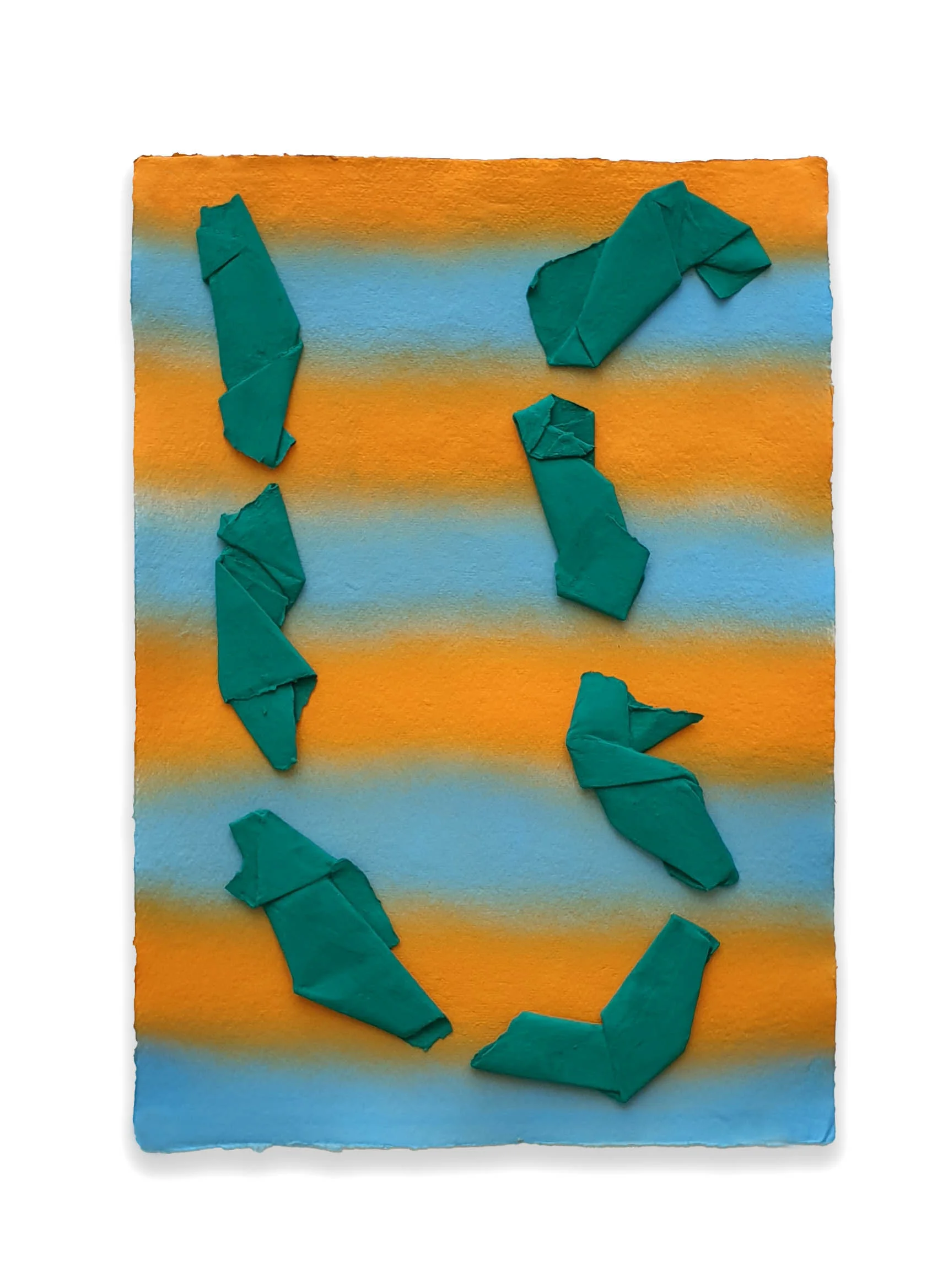 Summer Memory - 2019 Pigmento acrilico e bomboletta spray su carta 43 x 30 cm