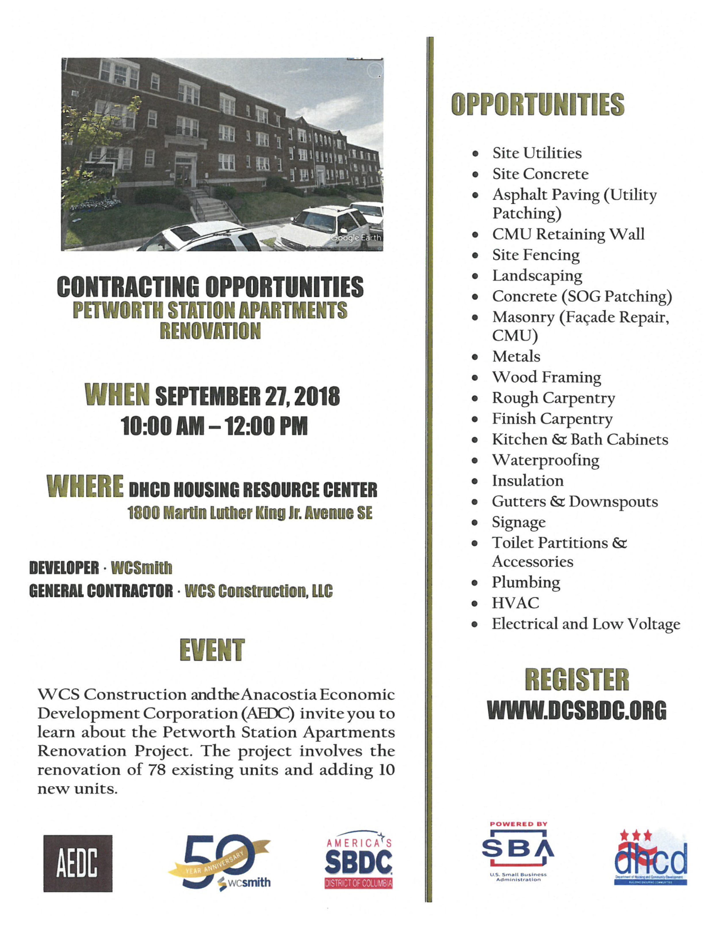 Flyer - Contracting Opportunities - Petworth Station Apartments FINAL.png