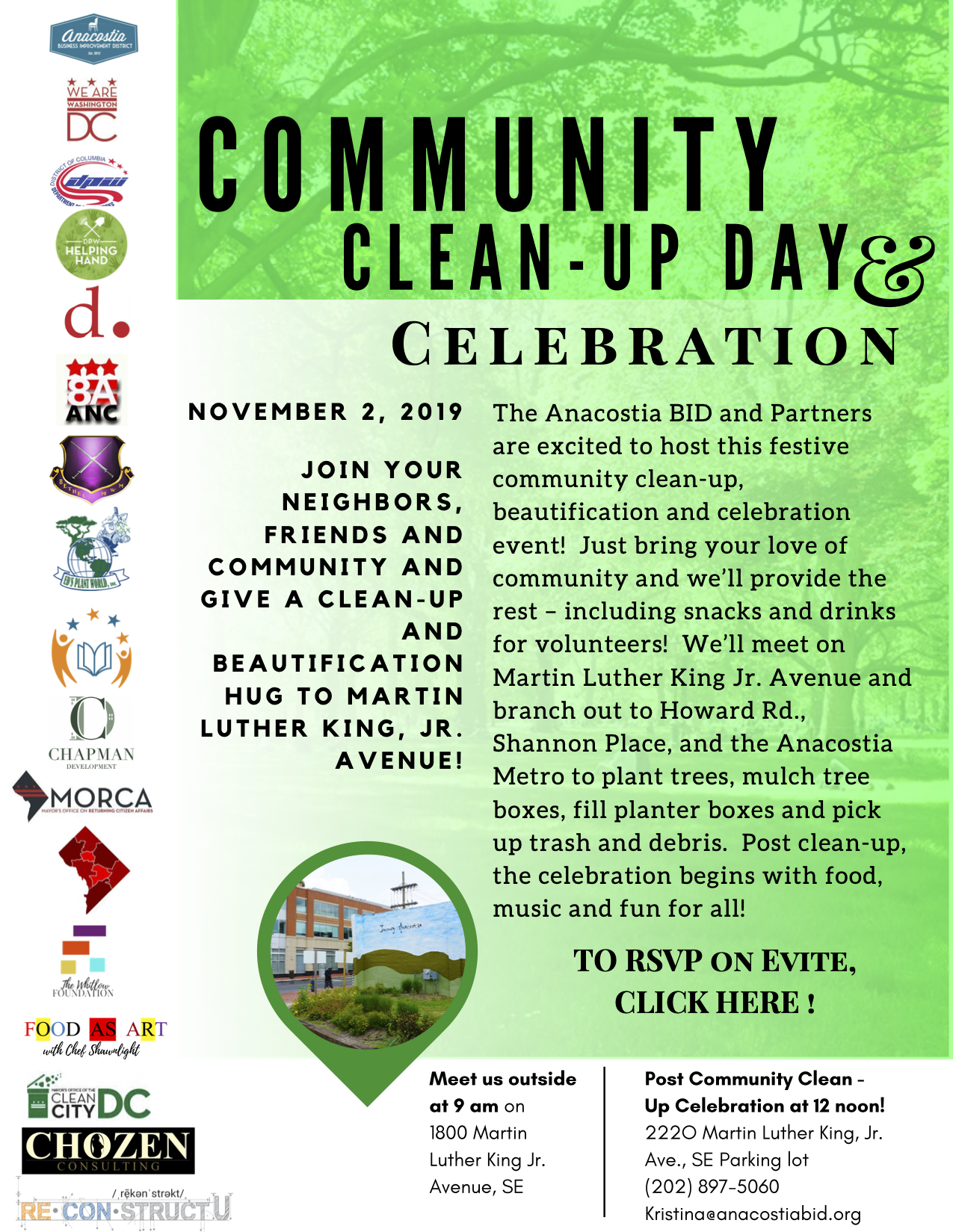 Nov 2 | Anacostia Community Clean-Up Day and Celebration — ANACOSTIA BID