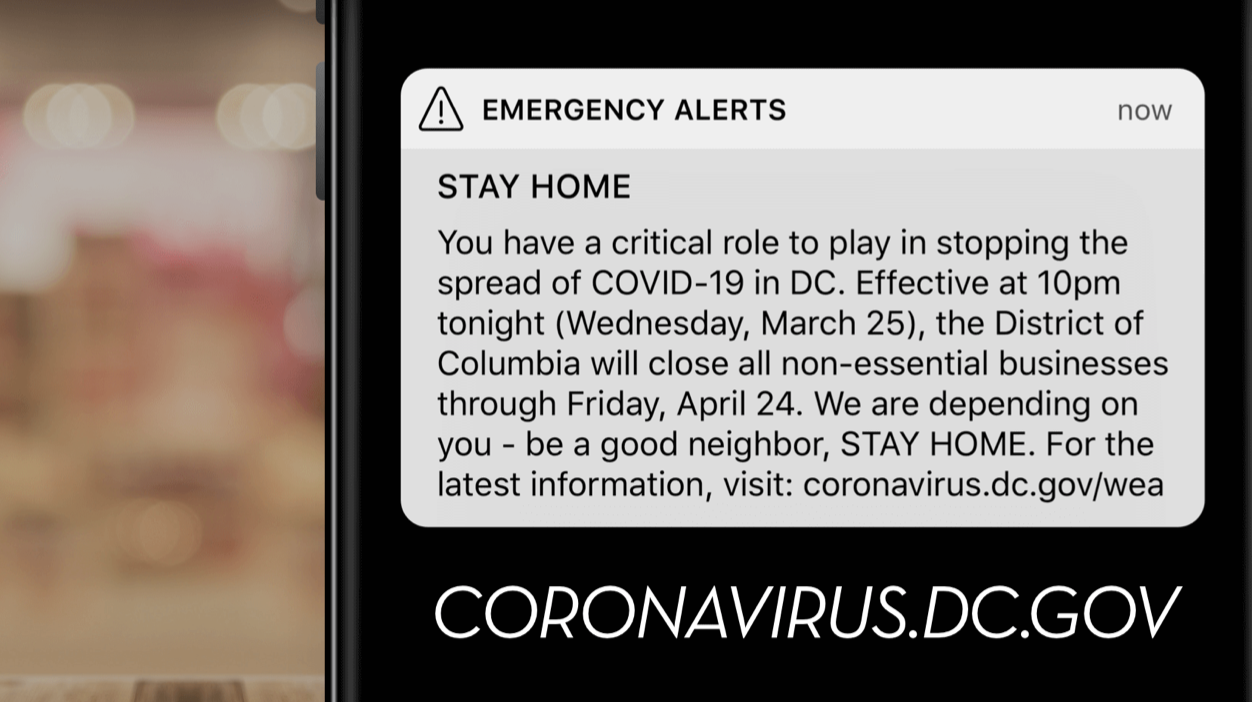 Mayor Bowser Issues Stay-At-Home Order