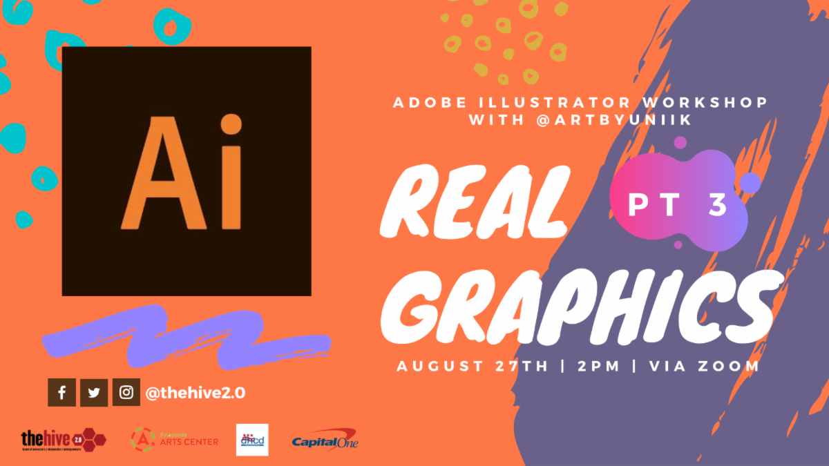Aug 27 | The HIVE 2.0 hosts free online Graphic Design Workshop Part 3