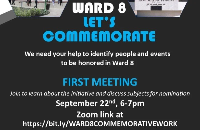 SEPT 22 | Ward 8 Let's Commemorate First Meeting