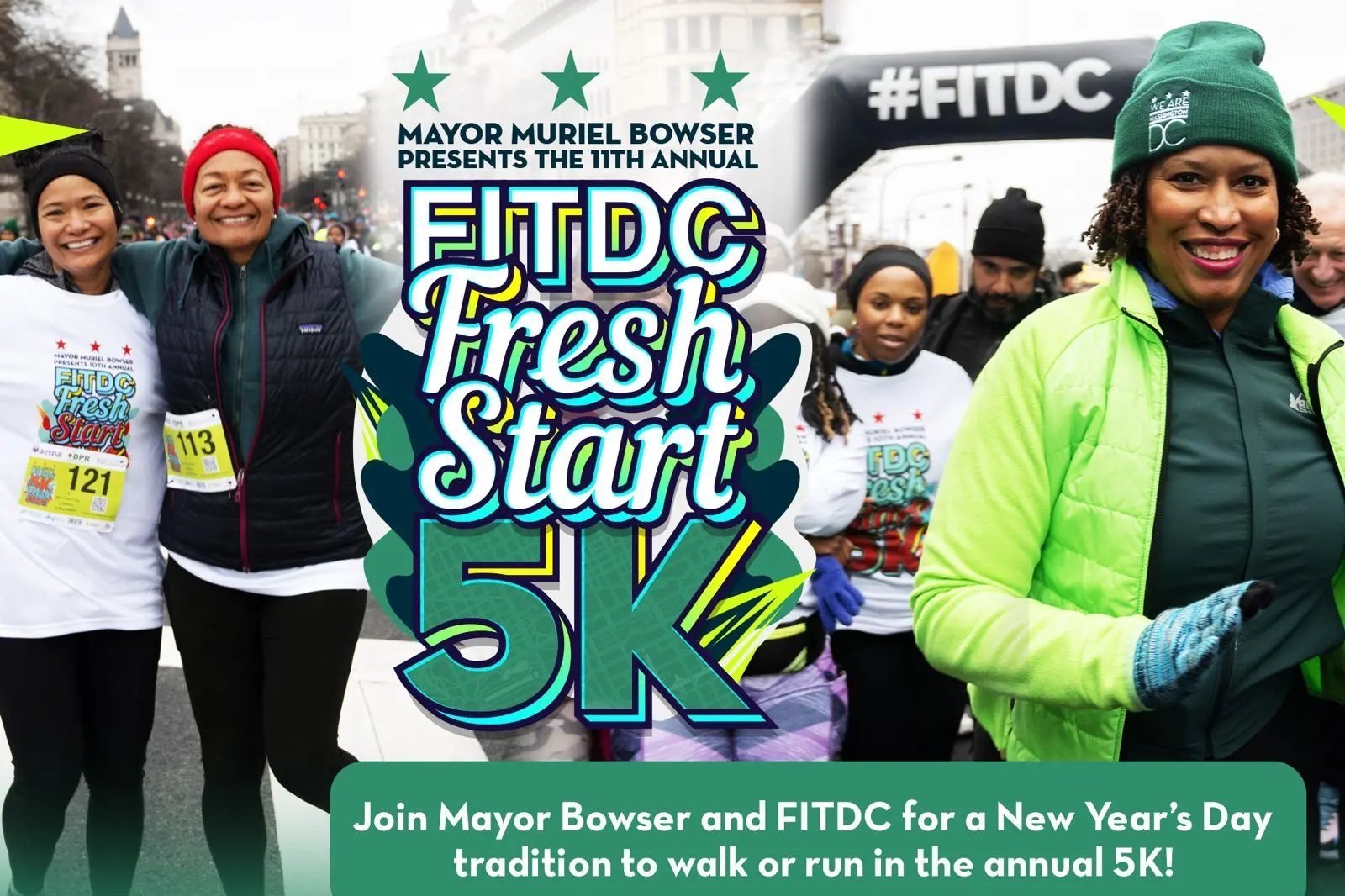 JAN 1 | 11th Annual FITDC Fresh Start 5K in Anacostia Park