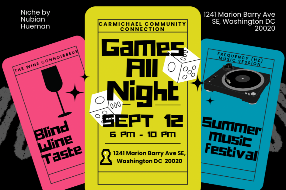 Art All Night Anacostia | Black Games Night at Nīche by Nubian Hueman 