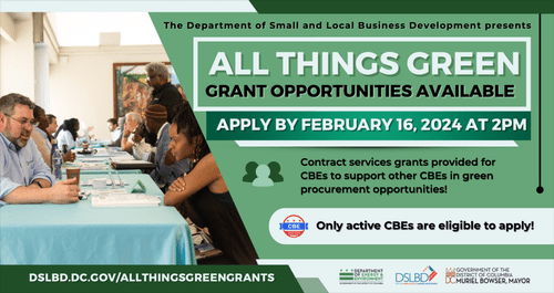 FEB 16 | Deadline to apply for All Things Green Grants — ANACOSTIA BID
