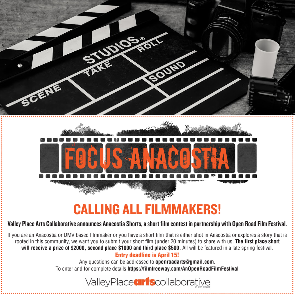 APRIL 15 | Deadline to apply for Anacostia Shorts, a short film contest! —  ANACOSTIA BID