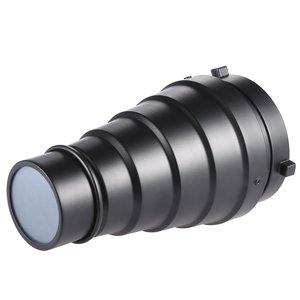 Andoer Metal Conical Snoot with Honeycomb Grid 5pcs Color Filter Kit for Bowens Mount Studio Strobe Monolight Photography Flash.jpg