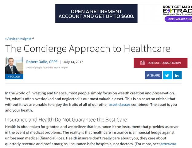 The Concierge Approach to Healthcare