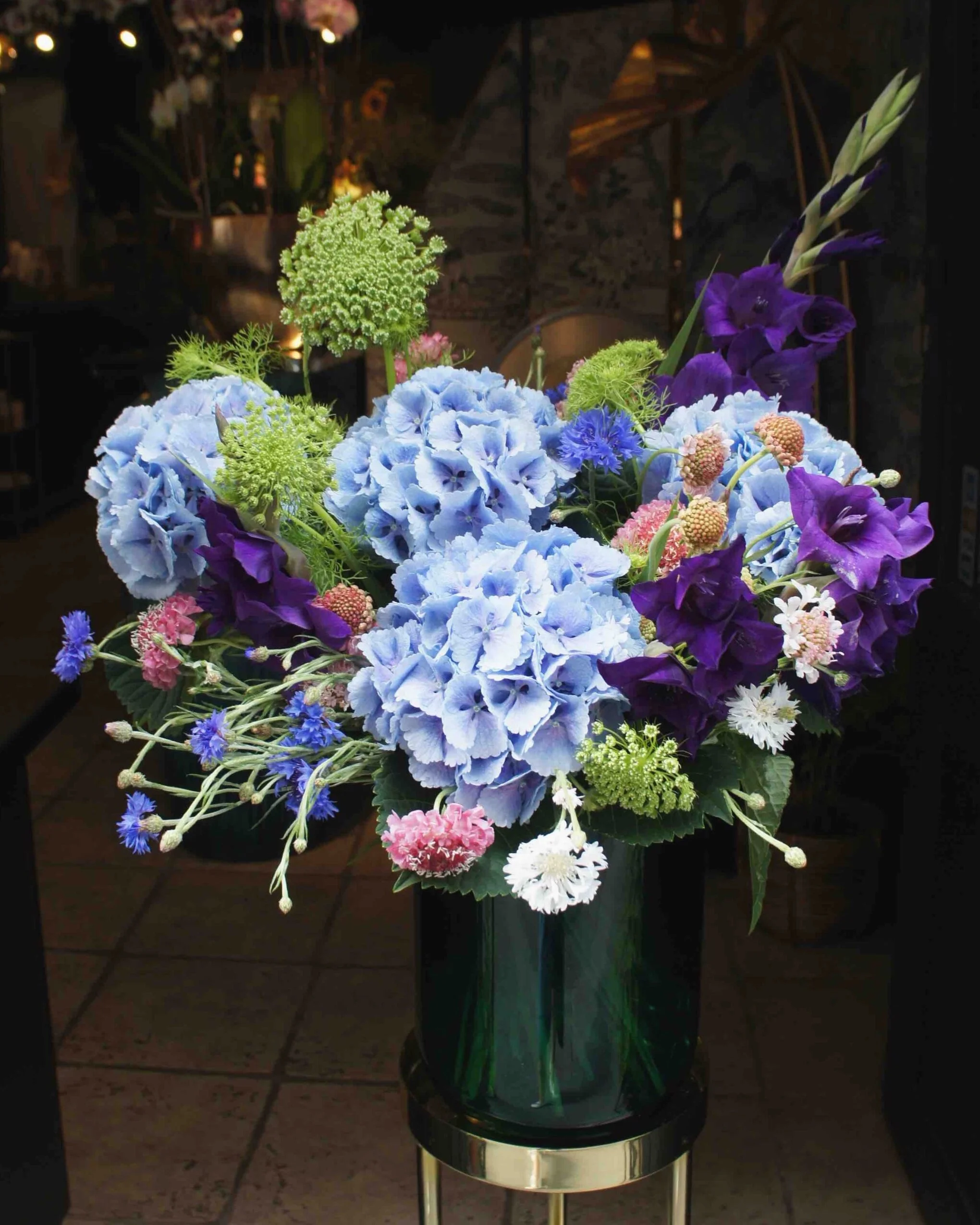 bouquet hydrangea garden britany delivery paris send flowers