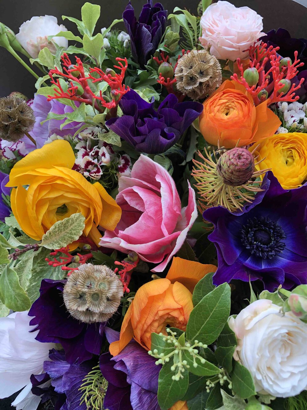 Bouquet de fleurs d'hiver — BOYA - Fleurs & Maison